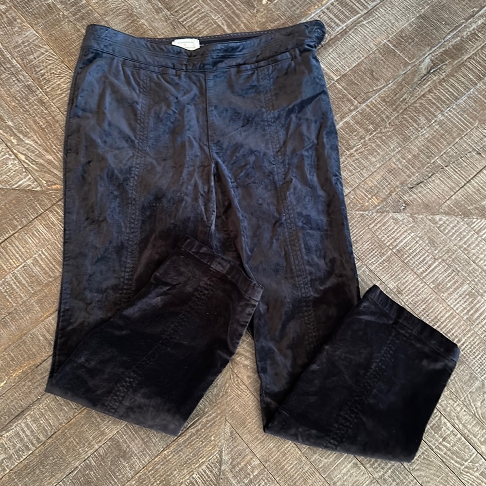 Anthropologie Black Velvet Pants